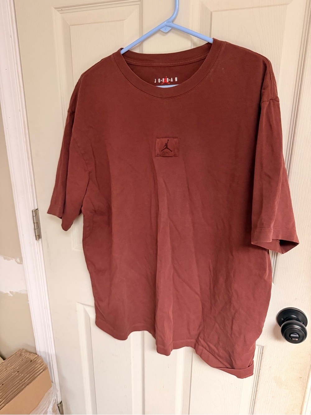 Jordan Men's Short Sleeve Crewneck T-Shirt in Rust